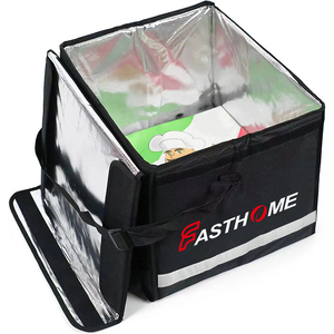 Bolsa de Reparto Plegable BSCI, Mochila para Entrega de Alimentos con Aislamiento Térmico, para Repartidores de Pizza, Hecha de Poliéster Resistente - Product Image 2