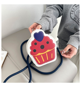 Bolso de mano lindo para niñas, moderno y versátil, bolso cruzado con diseño de helado, elegante mini bolso de hombro - Product Image 2