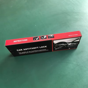 Bloqueo de Volante Retráctil Tipo <span class=keywords><strong>U</strong></span> para Automóvil, Antirrobo, con Llave de Acero - Product Image 4