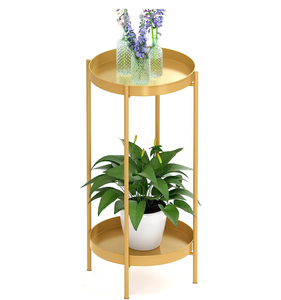 Étagère d'affichage de plantes d'intérieur en métal classique pour pépinière maison jardin Patio balcon salon salle de bain-support de Pot de fleur à plusieurs niveaux - Product Image 3