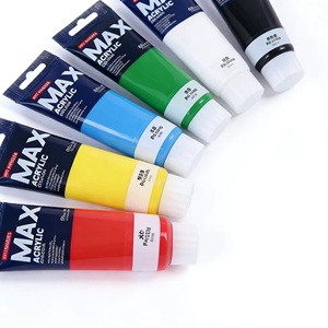 <span class=keywords><strong>Pintura</strong></span> Acrílica en Tubo de 80 ml, No Tóxica, Alta Cobertura, Pigmento Impermeable para Estudiantes, Lienzo, Vidrio, Papel, Manualidades, <span class=keywords><strong>Pintura</strong></span> a Mano, Graffiti - Product Image 4