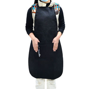 <b>Neck</b> <b>Tie</b> Sleeveless Aprons Polyester Special Curved Shape Multi Pockets Lightweight Machine Washable Fashionable for Kitchen - Product Image 3