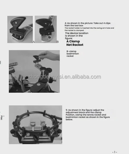 Factory <b>Table</b> Manual <b>Tennis</b> Badminton Racquet Threading Stringing Machine with Free Tool Set - Product Image 2