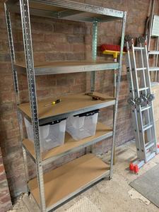 כלי בית אחסון התצוגה מדפים ללא דופי פלדה racing מתכתי ערמה מדפים 5 שכבה - Product Image 6