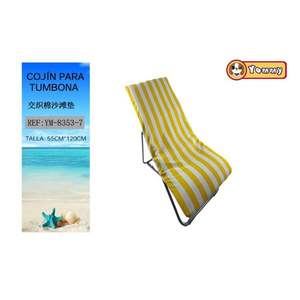 TUMBONA 55*120*8CM-7 เสื่อชายหาดผ้าฝ้ายทอแบบอินเตอร์วอฟเวนพร้อมเบาะรองนั่งฟองน้ำและหมอน - Product Image 1