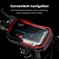 Supporto per Telefono da Bicicletta da Strada, Leggero, Resistente, Impermeabile, Schermo TPU da 6,5 Pollici, Supporto Universale Portatile per Bici