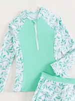 Maillot de bain fille manches longues maillot de bain sport surf Tankini ensemble maillots de bain deux pièces maillot de bain piscine fille maillot de bain