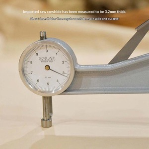 Cuir naturel tanné végétallement, cuir de vachette première couche brute, matériau anti-boulochage pour chaussures, pour le <span class=keywords><strong>bricolage</strong></span> et la fabrication artisanale - Product Image 6