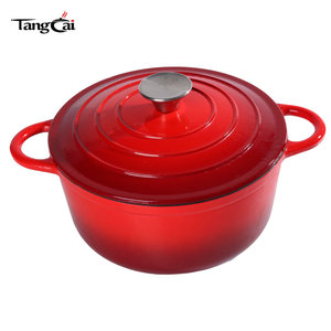 Olla <span class=keywords><strong>de</strong></span> <span class=keywords><strong>Hierro</strong></span> <span class=keywords><strong>Fundido</strong></span> Esmaltada <span class=keywords><strong>de</strong></span> Tamaño Familiar, No Tóxica, para Hornear Pan y Cocinar en el Hogar - Product Image 1