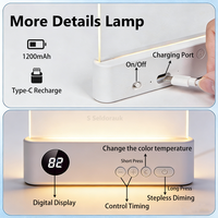 Lampe de lecture portable sans fil rechargeable à LED transparente pour livre, panneau lumineux pleine page, lampe plate pour lire au lit