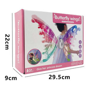 Ailes de Fée Lumineuses LED DIY pour Filles, Ensemble de Déguisement de Princesse Papillon pour Enfants, Accessoires de Scène pour Fêtes - Product Image 6