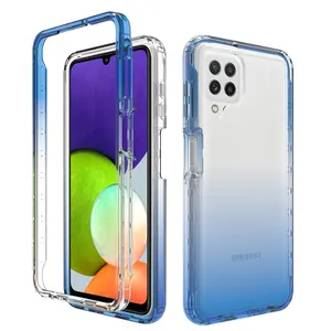 Funda de teléfono para Samsung Galaxy A22, 4G, 360, cuerpo completo, PC, TPU