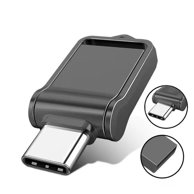 Wholesale New OTG 2.0 Type-C Metal USB Flash Drives 128GB 64GB 32GB 16GB 8GB High-Speed