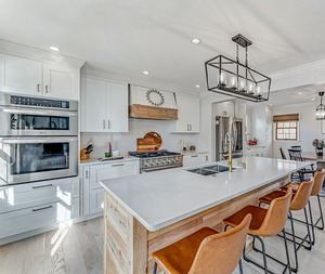 Cbmmart nhà bếp cổ sang trọng với tủ gỗ rắn màu trắng đảo lớn và tủ - Product Image 5