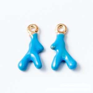 <span class=keywords><strong>Colgante</strong></span> de aleación dorada con forma de río de coral y esmalte, para la creación de tobilleras de playa - Product Image 6