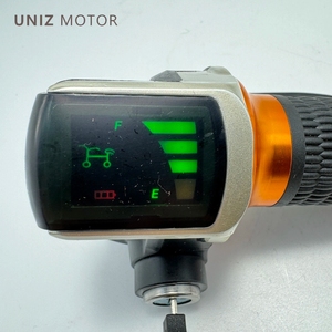 <span class=keywords><strong>Poignée</strong></span> de scooter électrique de haute qualité avec serrure et écran LCD 24V 36V 48V niveau de batterie courant continu accélérateur de vélo électrique - Product Image 6