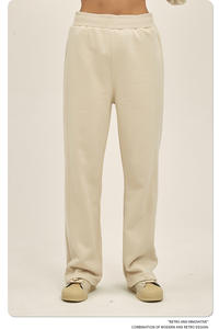 Pantalons de survêtement pour homme, sur mesure, grande taille, décontractés, coupe droite, jambes larges, anti-froissement, respirants, en tricot - Product Image 2