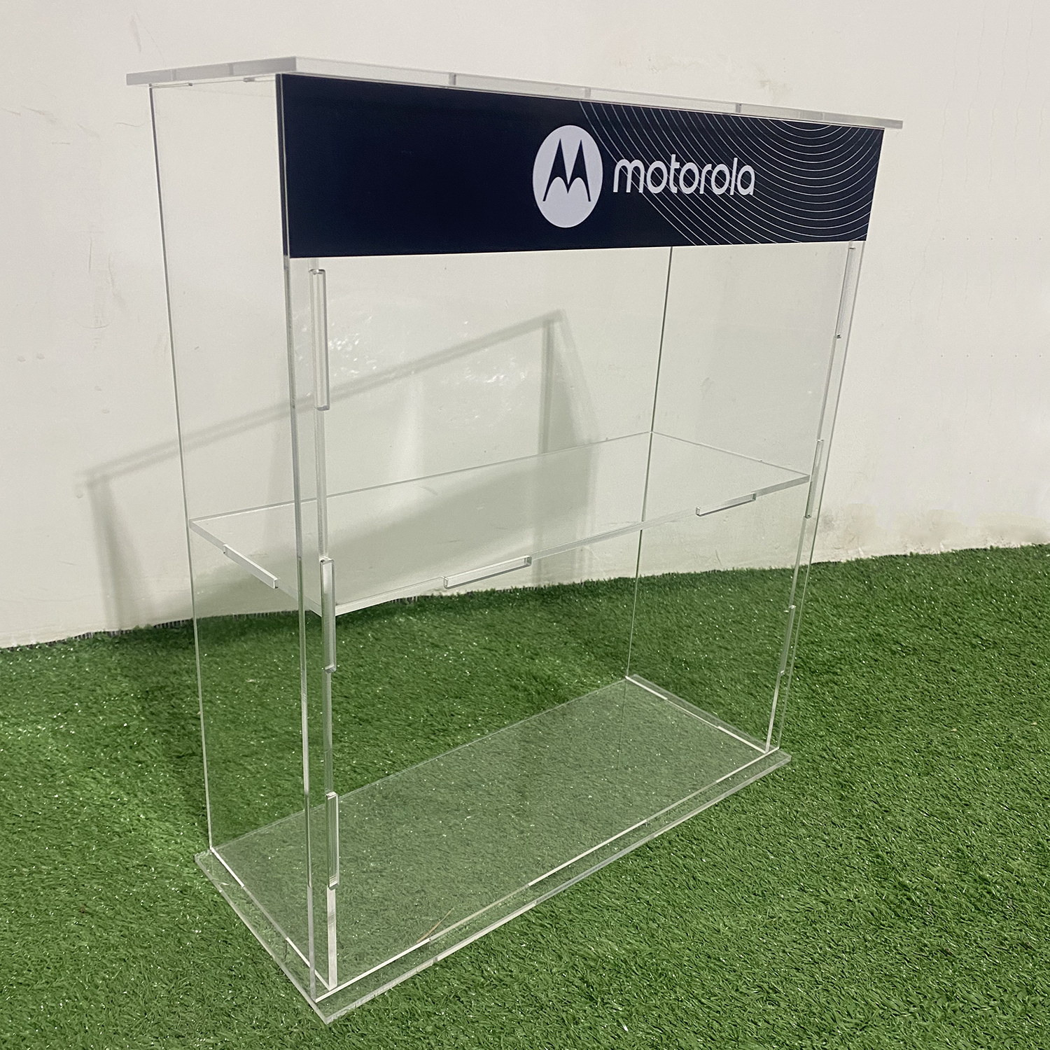 Customized Morden Acrylic Countertop Display Stand with Drawers Carton Packed for Retail Stores — view 5
