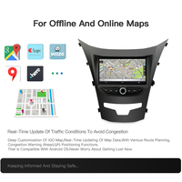 Android 11 7 "Autoradio pour Ssangyong Korando 2014-2015 GPS Navigation Vidéo Stéréo Multimédia Carplay DSP DVD