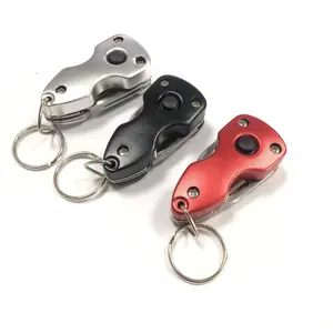 5 in 1 Multi-Werkzeug-Schlüsselanhänger Mini-Schraubendreher Taschenmesser Schlüsselanhänger Flaschenöffner Multi-Werkzeug-Schlüsselanhänger mit Taschenlampe