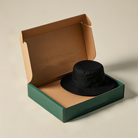 Offre spéciale, papier ondulé de luxe, boîtes à chapeaux et casquettes, boîte-cadeau personnalisée avec logo imprimé pour accessoires de mode