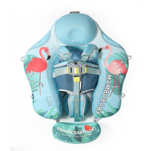 Bouée pour bébé non gonflable avec auvent solaire, motif flamant rose adorable |   Entraîneur de natation sécurisé pour bébés pour piscine et plage - Product Image 3