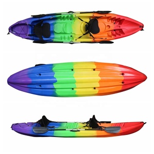 Vicking nhà máy giá 2 + 1 gia đình câu cá Kayak/canoe 3-người Inflatable 4M Chiều dài 12ft kích thước với cần câu chủ LLDPE bán - Product Image 3