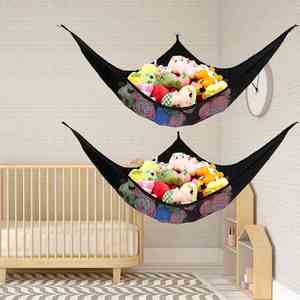 Factory Toy Net <b>Hammock</b> for Stuffed Animals Wall Sling Corner Extra Large Kids Children Mesh Toy Net Organizer - Product Image 6