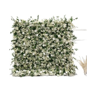 Custom Green Forest Artificial <b>Flower</b> <b>Wall</b> Handcrafted Silk Floral <b>Wall</b> for Wedding Party Home and Photography Decoration - Product Image 4