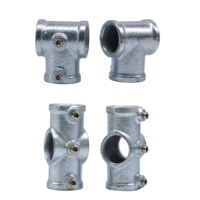Colliers de serrage rapides galvanisés pour tubes en fer, supports réglables à filetage, accessoires de plomberie, collier de serrage pour tuyaux malléables