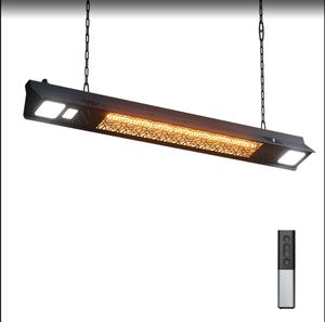 Grosir pemanas teras plafon serat karbon elektrik 2000W, elemen pemanas inframerah Remote mudah portabel - Product Image 4