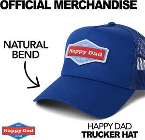해피 아빠 모자 남성 여성 100% 폴리에스터 트럭 운전사 모자 6 패널 스냅백 또는 야구 모자 휴일 및 생일 선물 - Product Image 6