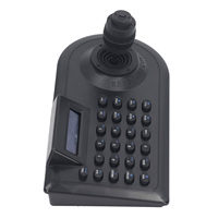 Teclado para Cámara PTZ Analógica LCD con Joystick 4D, Controlador de Cámara PTZ Speed Dome para Linux, Enchufe Estadounidense, 100-240V