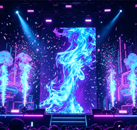 Écran LED de location en aluminium moulé sous pression 500x1000mm, installation facile avec accessoires complets pour concerts et expositions