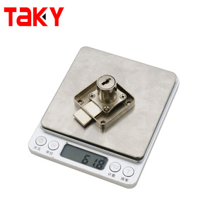 Serrure de tiroir multifonctionnelle TAKY Iron 138-22 en alliage de zinc pour bureau, avec clé à fossettes en laiton pour ordinateur - Product Image 5