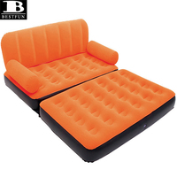 Canapé-lit gonflable multifonctionnel 5-en-1, matelas gonflable portable pour le camping en plein air, la maison et le jardin