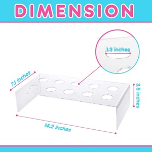Soporte <span class=keywords><strong>de</strong></span> Acrílico Transparente para Conos <span class=keywords><strong>de</strong></span> Helado con Capacidad para 8 Conos, Exhibidor <span class=keywords><strong>de</strong></span> Conos <span class=keywords><strong>de</strong></span> Waffle para Algodón <span class=keywords><strong>de</strong></span> Azúcar para Restaurantes - Product Image 2