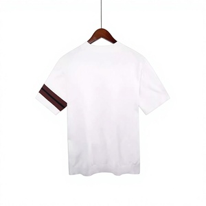Camiseta de Verano para Hombre, de Alta Calidad, Ligeramente Lujosa, de Punto de Algodón, Estilo Vintage, Cuello Redondo, Versátil, Moderna, de Manga Corta - Product Image 2