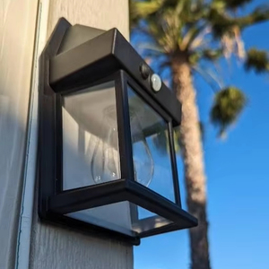 Lámpara de pared Solar de filamento de tungsteno <span class=keywords><strong>para</strong></span> exteriores resistente a la intemperie, lámpara de valla Solar decorativa <span class=keywords><strong>para</strong></span> jardín con clasificación IP65, lámpara de <span class=keywords><strong>porche</strong></span> - Product Image 1