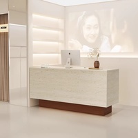 Nouveau style 2026 : Comptoir de réception commercial au design minimaliste et moderne pour magasin de vêtements, modèle avec fonction de caisse et de présentation