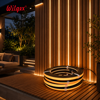 Bande LED intelligente pour rainures de panneaux en bois, contrôle WiFi, télécommande IR, circuit flexible, découpe toutes les 50 mm, installation facile, 3000-3500K
