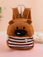 Nouveau sac à dos pour enfants imprimé dessin animé, sac en peluche polyvalent, mignon, assorti à une poupée, sac à dos léger