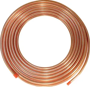 Tuyau en cuivre de gaz médical 2mm 1mm tube en cuivre capillaire C11000 C10300 rouleau de tuyau en cuivre