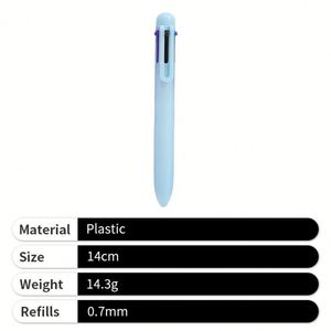 Office Solid-colour <b>Retractable</b> <b>Pen</b> Colorful Plastic Ballpoint <b>Pen</b> with Clip Logo - Product Image 3