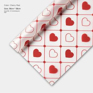 Papier d'emballage de fleurs multicolore mat <span class=keywords><strong>amour</strong></span> gelée <span class=keywords><strong>film</strong></span> papier floral cadeau papier fleur - Product Image 5