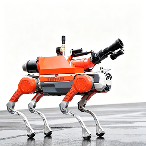 <span class=keywords><strong>Robot</strong></span> quadrupède de surveillance incendie en alliage d'aluminium IP65 pour la lutte contre les incendies en intérieur/extérieur, module de communication 4G/WIFI - Product Image 1
