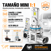 Ampoule de phare LED super lumineuse 9005 9006 avec ventilateur silencieux, installation facile, étanche, durable, système d'éclairage avant de voiture, pièce automobile