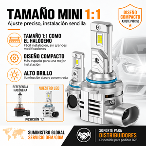 Bombilla LED Súper Brillante 9005 9006 para Faros Delanteros, Ventilador Silencioso, Fácil Instalación, Resistente al Agua, Sistema de Iluminación Delantera para Automóvil, Pieza Automotriz - Product Image 1