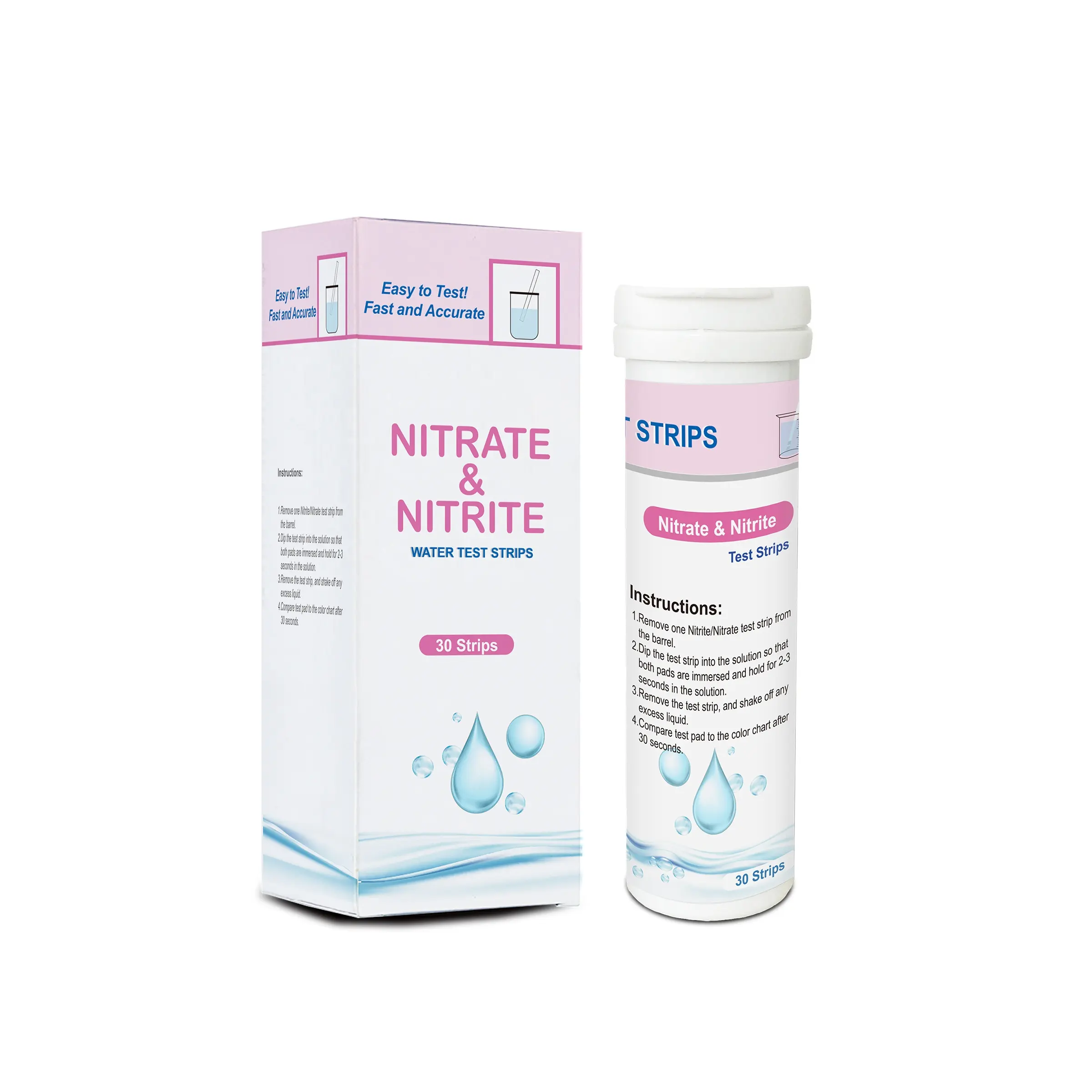 Que Thử Nước Nitrat NH2 & Nitrite NH3 Kiểm Tra Chất Lượng Nước Bể & AO Muối & Hồ Cá