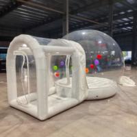 Château gonflable transparent en PVC durable sur le thème de la maison à bulles pour la location d'événements d'anniversaire et de carnaval
